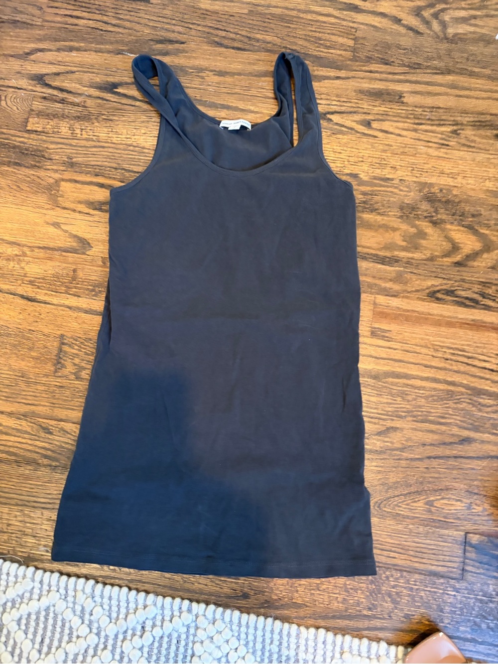 James Perse Black Scoop Neck Tank - Women's